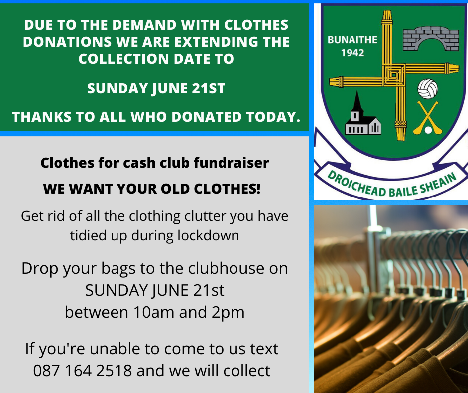 ClubZap Clothes for Cash fundraiser extension